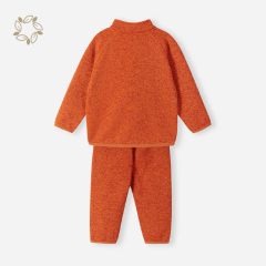 Sustainable fleece sweatshirt and pants organic cotton toddler zipped pullover and sweatpants toddler 2 piece clothes
