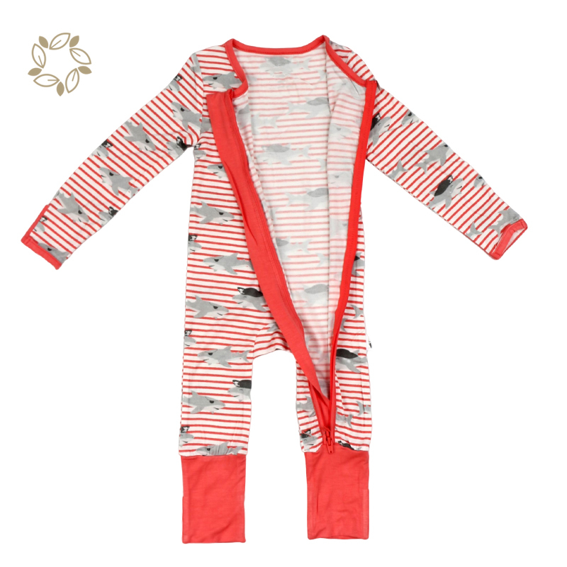 Sustainable bamboo rompers baby organic bamboo zipper romper eco friendly baby clothes rompers newborn