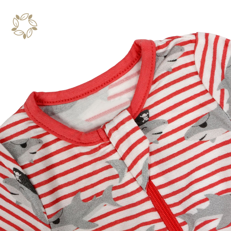 Organic bamboo baby sleeping romper eco friendly knit romper baby sustainable babi bamboo romper