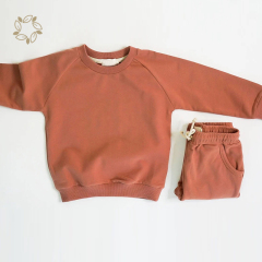 Jogger Set for Kids eco friendly 100% organic cotton fleece toddler jogger set sustainable Track Suit for Toddlers