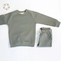 Jogger Set for Kids eco friendly 100% organic cotton fleece toddler jogger set sustainable Track Suit for Toddlers