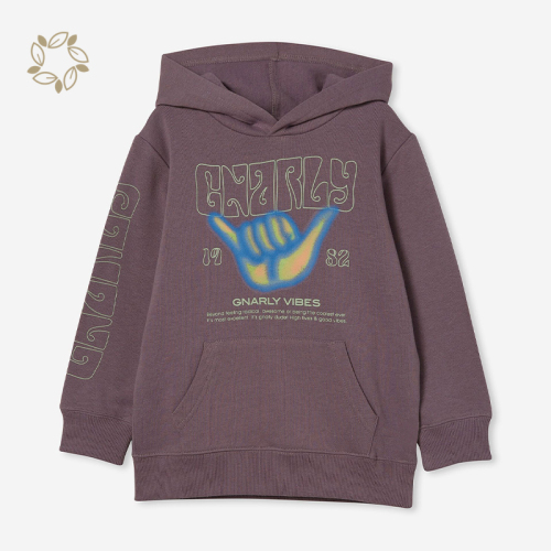 Sustainable kids hoodie printed organic cotton eco friendly baby tracksuit children hoodies sweatshirts boys
