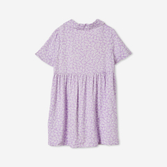 OEM print cotton baby girl dress Short sleeve summer Shirt Dress organic baby clothes print custom Spring Dresses