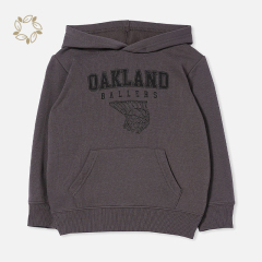 Sustainable kids hoodie printed organic cotton eco friendly baby tracksuit children hoodies sweatshirts boys