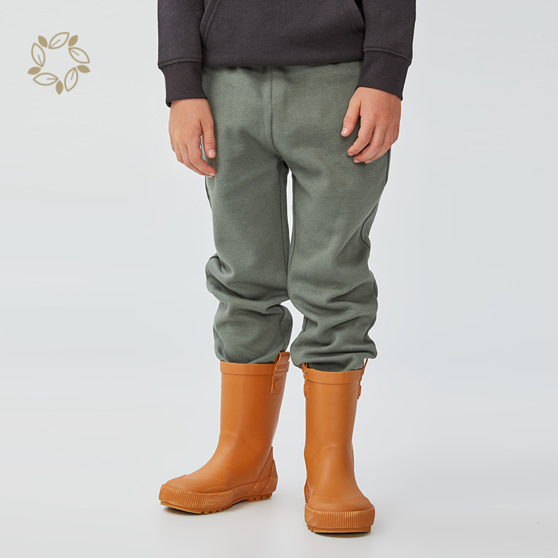 Boys bamboo cotton fleece jogger sustainable child fleece sweatpants eco friendly children Jogger pants child sweatpants