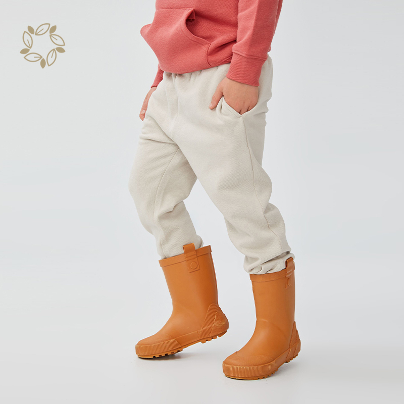 Boys bamboo cotton fleece jogger sustainable child fleece sweatpants eco friendly children Jogger pants child sweatpants