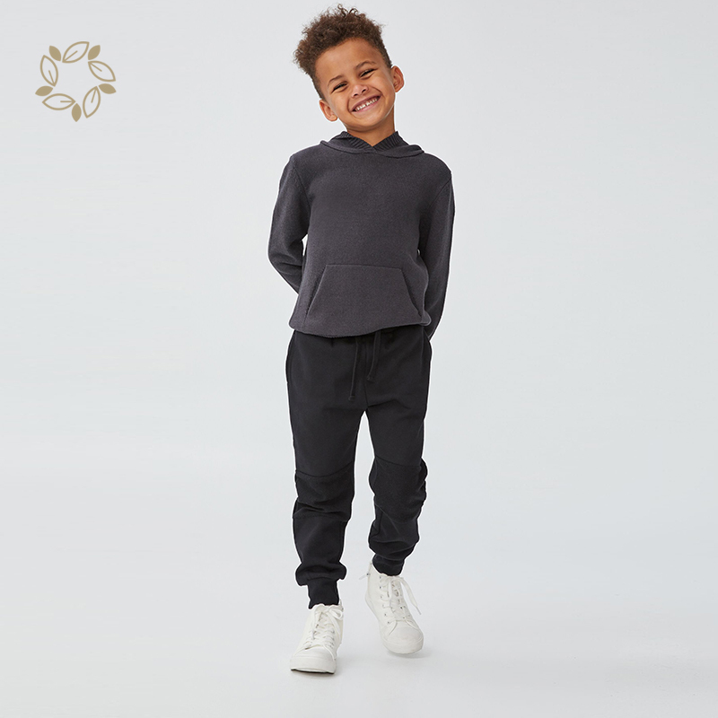 Boys bamboo cotton fleece jogger sustainable child fleece sweatpants eco friendly children Jogger pants child sweatpants