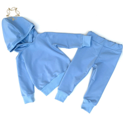 Organic bamboo Sweatsuit set Baby sustainable Toddler Lounge set eco friendly Solid Sweat pants kids