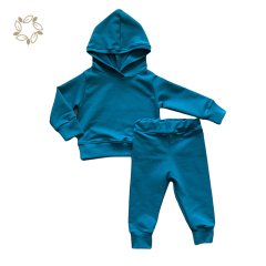 Organic bamboo Sweatsuit set Baby sustainable Toddler Lounge set eco friendly Solid Sweat pants kids