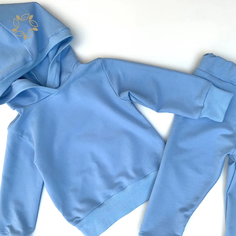 Organic cotton toddler sweatshirt and sweatpants sustainable toddler jogger set eco friendly baby Tracksuit set