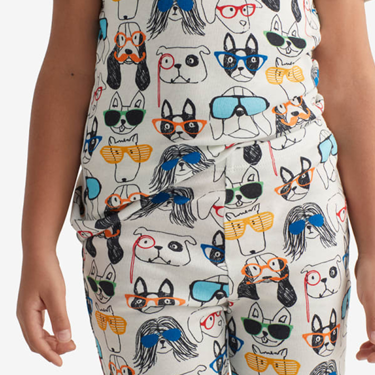 Family matching pyjamas dog pyjamas Organic Cotton Matching Family Pajamas Eco-friendly dog pjs matching