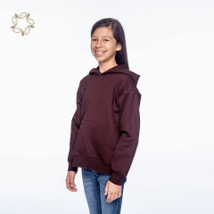 Organic bamboo hoodies for girls sustainable kid's hoodie sweatshirt eco friendly children custom hoodie