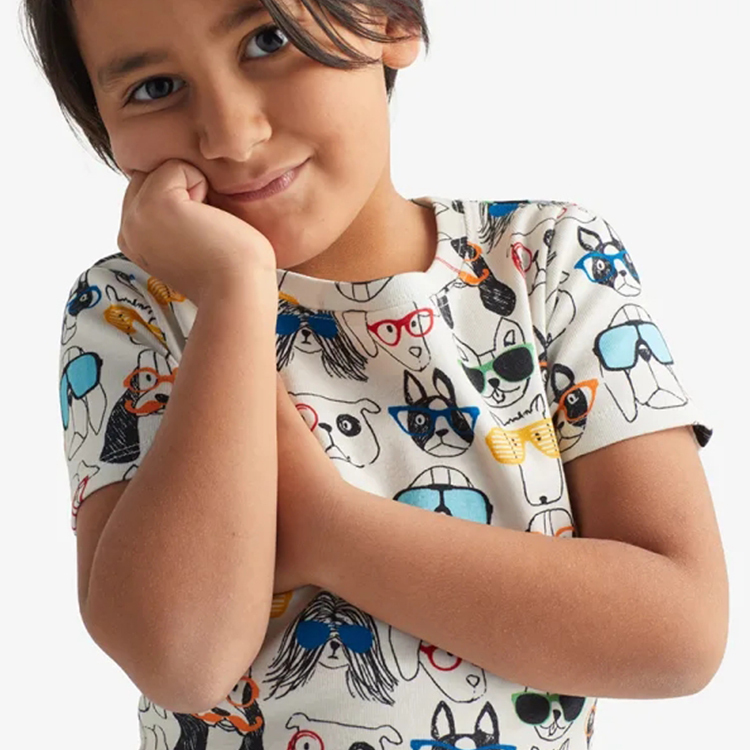 Family matching pyjamas dog pyjamas Organic Cotton Matching Family Pajamas Eco-friendly dog pjs matching