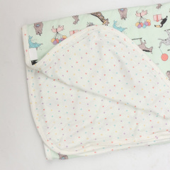 double sided blankets Organic bamboo Baby Bedding Blanket Eco-friendly baby wrap Trimmed Receiving Blanket