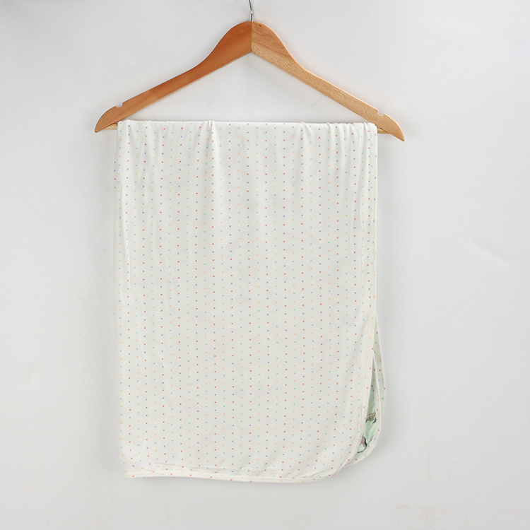 double sided blankets Organic bamboo Baby Bedding Blanket Eco-friendly baby wrap Trimmed Receiving Blanket