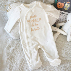 Organic baby bamboo cotton velour romper eco friendly baby velour clothes sustainable infant velour onesie