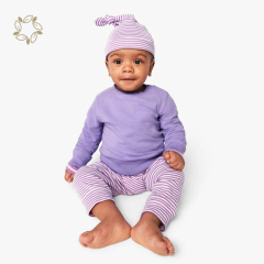 Organic cotton baby crewneck sweatshirt sustainable french terry toddler boy sweatshirt eco friendly baby jumper