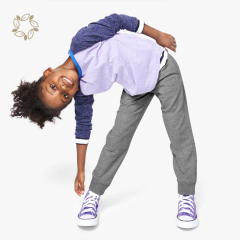 Organic cotton kids jogger sustainable children sweat pants eco friendly girl kids jogger pants