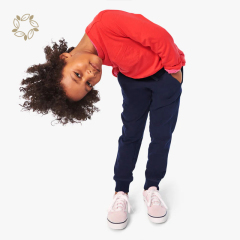 Organic cotton kids jogger sustainable children sweat pants eco friendly girl kids jogger pants