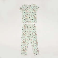 Bamboo viscose toddler pajamas 2 piece baby pyjamas kids summer home wear eco-friendly baby boys pjs