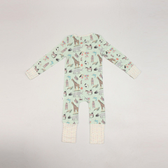 Eco-friendly infants romper toddler romper jumpsuit baby zip sleepsuit bamboo baby clothes bamboo baby bodysuit