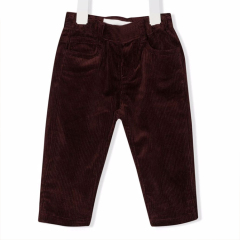 Organic Toddlers bottoms corduroy slim-cut trousers Stretch corduroy baby girls' pant Eco-friendly infants Pant