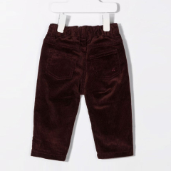 Organic Toddlers bottoms corduroy slim-cut trousers Stretch corduroy baby girls' pant Eco-friendly infants Pant