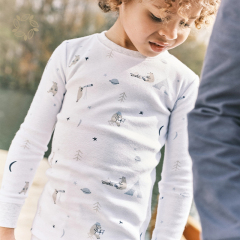 Organic cotton kids pyjama set sustainable kids sleepwear pajamas eco friendly sleeping wear kids set