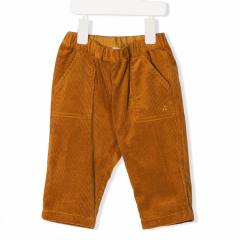 Organic Toddlers bottoms corduroy slim-cut trousers Stretch corduroy baby girls' pant Eco-friendly infants Pant