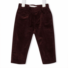 Stretch corduroy Toddlers bottoms Eco-friendly baby boys' pant Natural Solid Color Baby pant corduroy slim-cut trousers