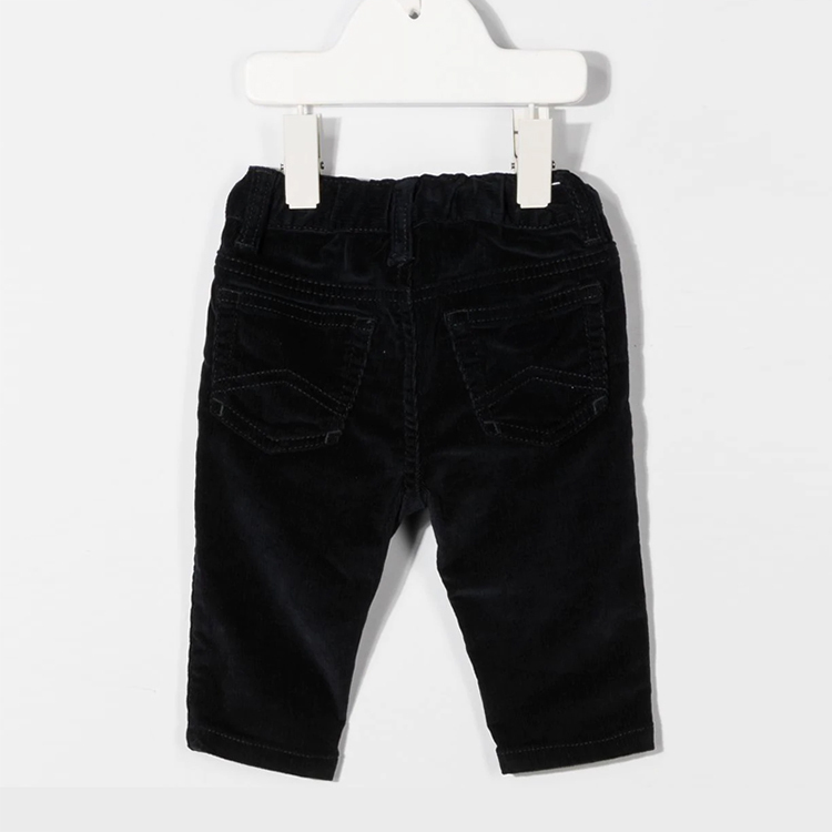 Stretch corduroy Toddlers bottoms Eco-friendly baby boys' pant Natural Solid Color Baby pant corduroy slim-cut trousers