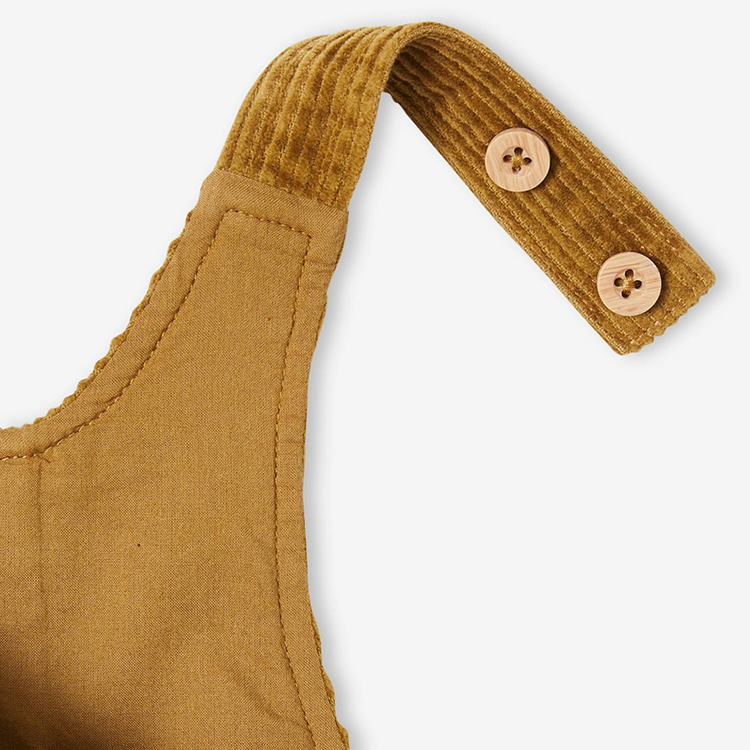 Corduroy Dungarees for kids organic cotton Toddler tank pants children Boys Pocket Corduroy Suspender Trousers