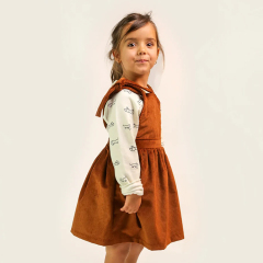 Corduroy Overall Dress corduroy toddler pinafore dress Corduroy dress with adjustable straps Organic Cotton Spring skirt
