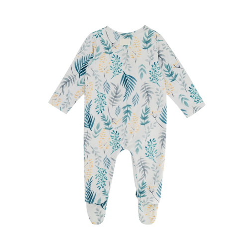 Organic cotton newborn zip romper Long Sleeve baby footie toddler girl clothes baby romper eco-friendly newborn sleepsuit