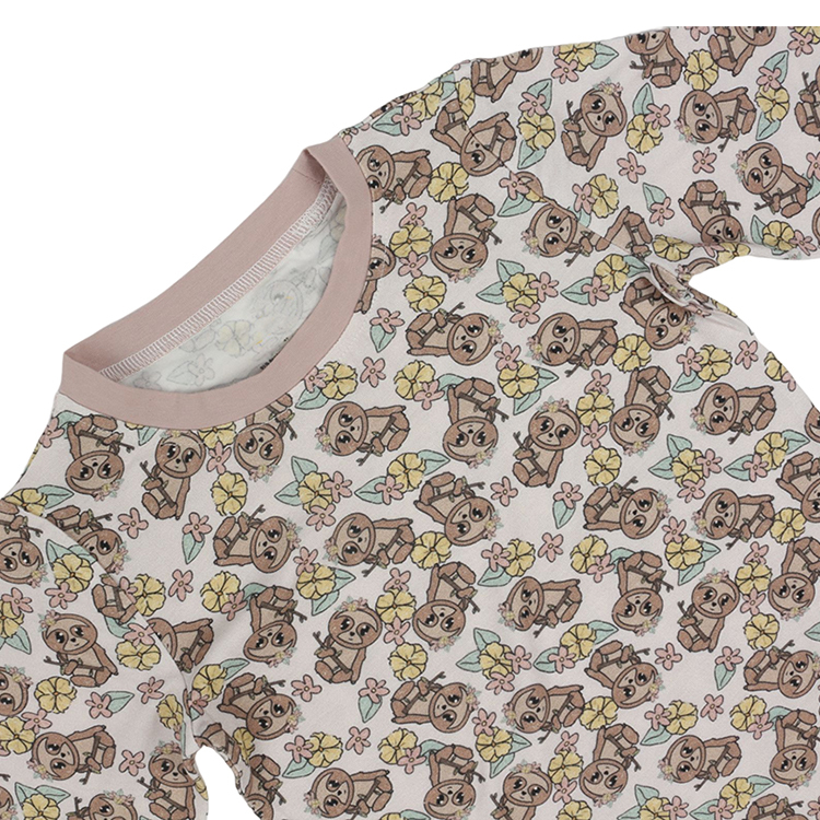 custom bamboo baby pajamas print two piece lounge set baby organic baby pyjamas eco-friendly infant Loungewear