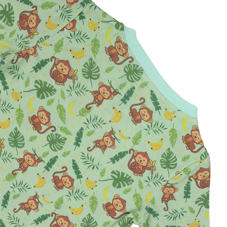 custom bamboo baby pajamas print two piece lounge set baby organic baby pyjamas eco-friendly infant Loungewear
