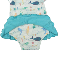 Ruffled Cap-Sleeve Twirl Skirt Bodysuit infant bubble romper newborn girl bodysuit bamboo baby Twirling Dress