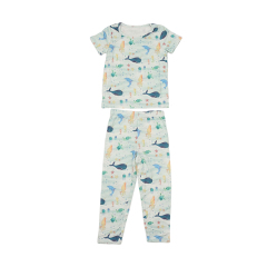 Baby pyjamas set organic baby loungewear pajamas bamboo short sleeve organic summer pajamas for baby's