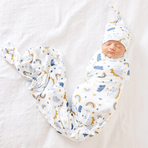 Baby Swaddle Blanket with Adjustable Wrap Print Infant Swaddle Blankets newborn baby swaddle wrap blanket