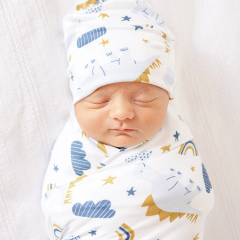 Baby Swaddle Blanket with Adjustable Wrap Print Infant Swaddle Blankets newborn baby swaddle wrap blanket