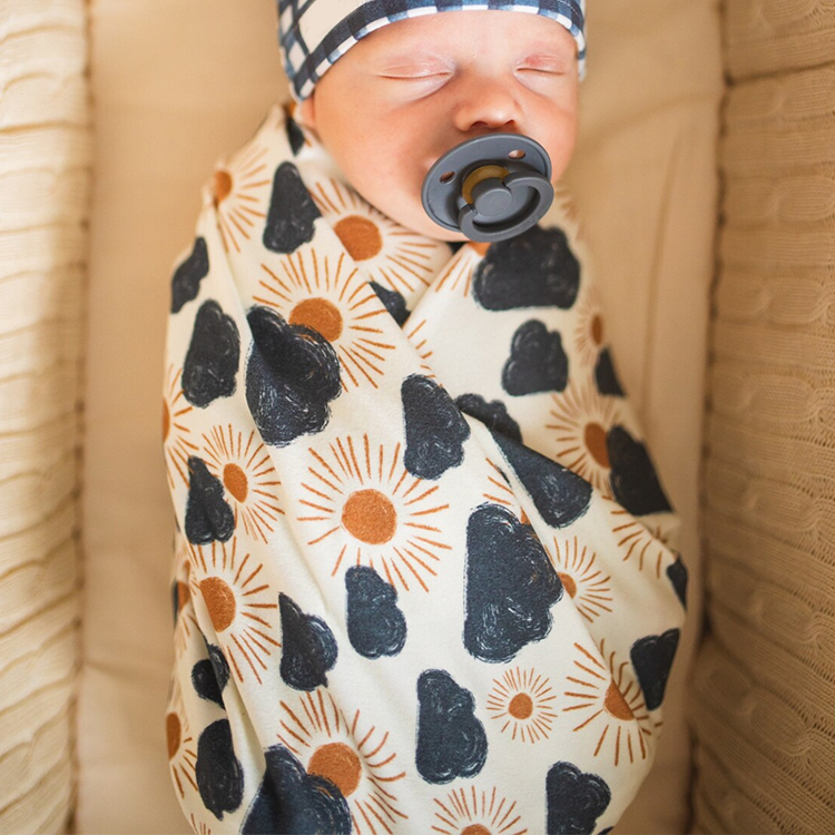 Baby Bedding Blanket organic cotton baby swaddle wrap newborn blanket Print Infant Swaddle Blankets