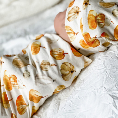 Baby swaddle blanket wrap and hat Eco Swaddle and Beanie Set Summer thin quilt blanket Organic cotton swaddle towel