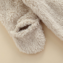 baby Fleece Romper organic cotton zipper footie Infant clothes baby long sleeve winter romper Hooded Footie Romper with Zipper