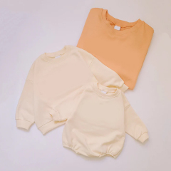 Baby Fleece Sweatshirt Romper organic cotton baby onesie long sleeve newborn romper eco-friendly Infant bodysuit