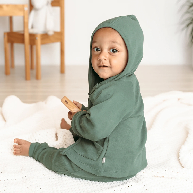 baby cardigan hooded sweatshirt organic cotton children hoodies sweatshirts Eco-friendly kids tracksuits