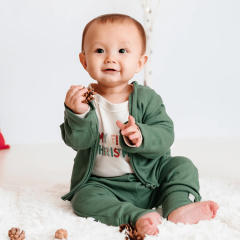 baby cardigan hooded sweatshirt organic cotton children hoodies sweatshirts Eco-friendly kids tracksuits