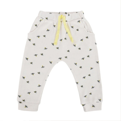 Eco friendly toddler trousers infant organic pants Organic Cotton baby boys' bottoms Solid Color infant sweatpants