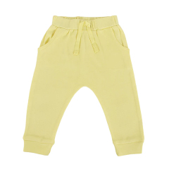 Eco friendly toddler trousers infant organic pants Organic Cotton baby boys' bottoms Solid Color infant sweatpants