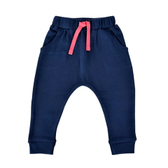 Eco friendly toddler trousers infant organic pants Organic Cotton baby boys' bottoms Solid Color infant sweatpants