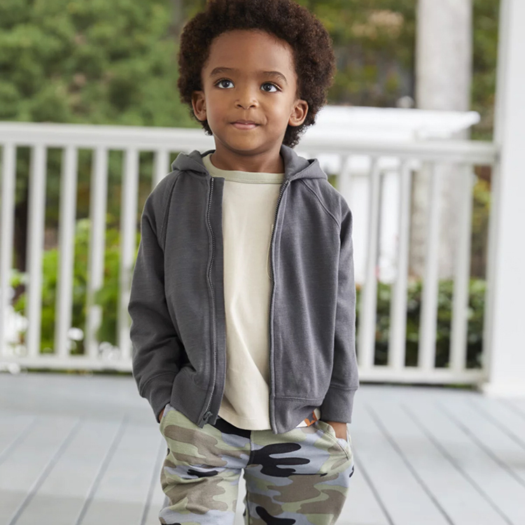 Kids zip up hoodie organic cotton hooded sweatshirt kids Eco friendly Kids zip sweatshirt Hooded